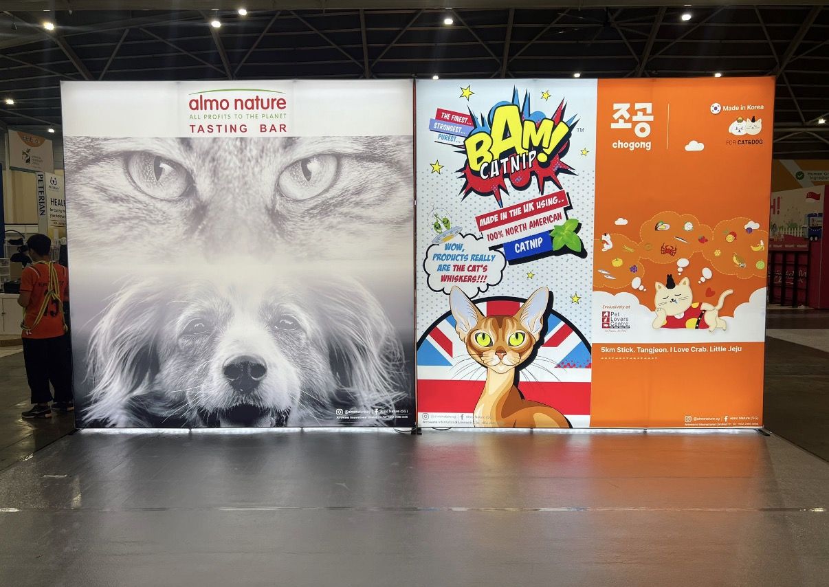 Backlit fabric brand backdrop wall